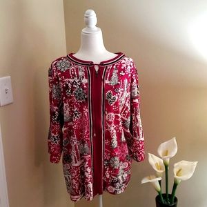 Pink 3/4 Sleeve Jacket